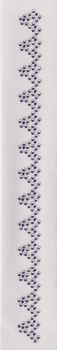 Großes Tribal Strass  Ranke zum Aufbügeln crystal - blau